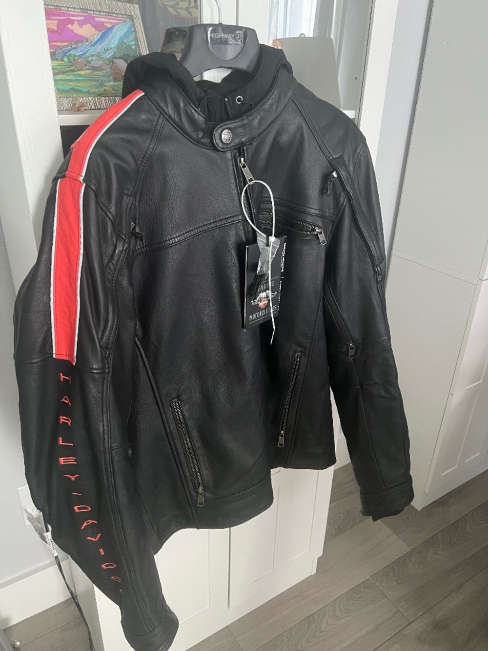 Men's Harley Davidson Leather Jacket, Size Large